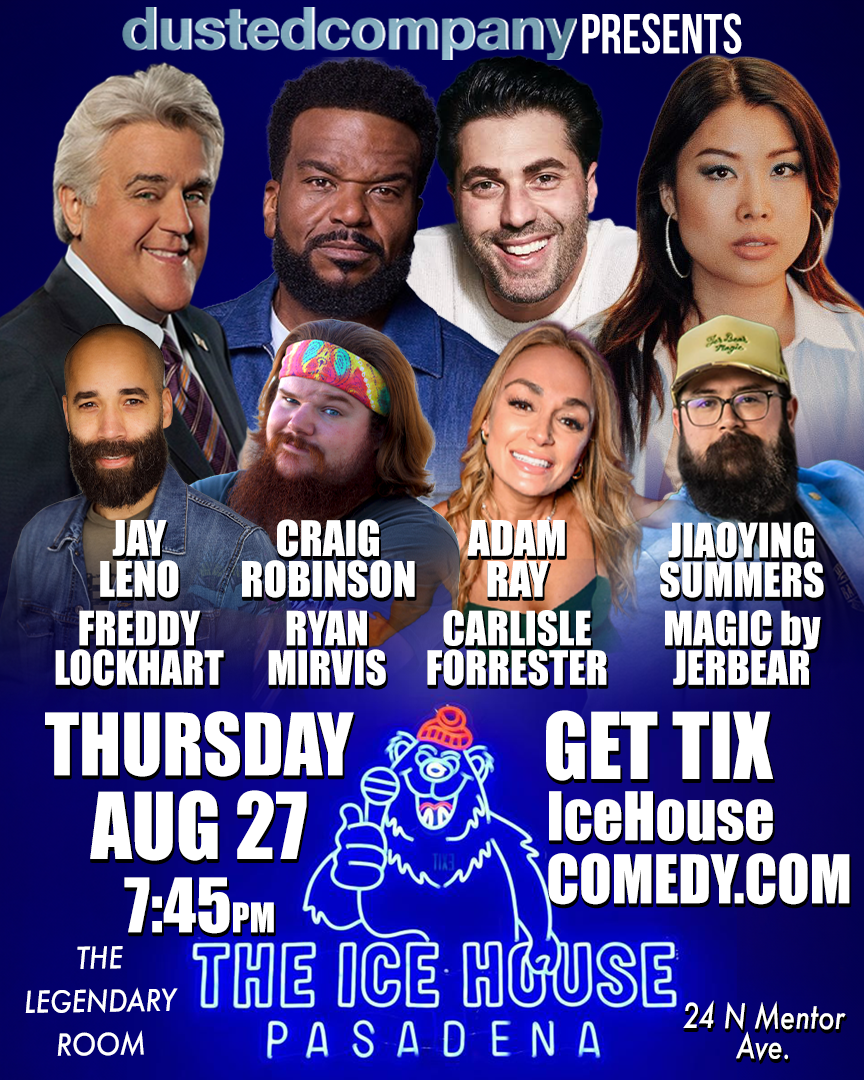Dusted Company comedy lineup with magic by Jer Bear at The Ice House Pasadena on August 27, 2026
